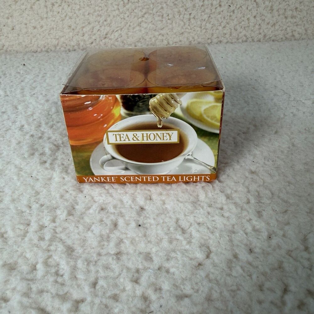 Yankee Candle Tea & Honey Tea Lights 12 Retired Rare Unused